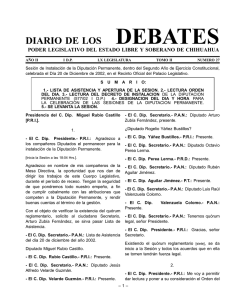 debates - H. Congreso del Estado de Chihuahua