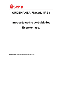ordenanza fiscal nº 28 - Ayuntamiento de Soria