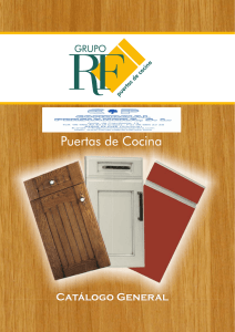 catálogo de puertas de cocina de grupo rf