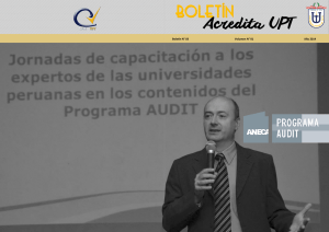 Boletín Acredita UPT N° 03 - Universidad Privada de Tacna