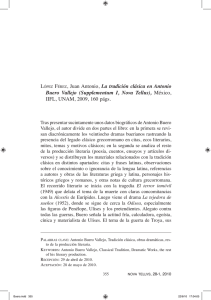 LÓPEZ FÉREZ, Juan Antonio, La tradición clásica en Antonio Buero