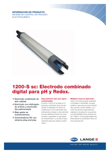1200-S sc: Electrodo combinado digital para pH y Redox.