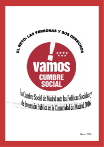 La Cumbre Social de Madrid ante las políticas sociales y de