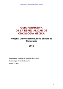 Oncología Médica - Gobierno de Canarias