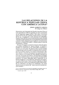 las relaciones de la república popular china con américa latina