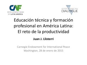 Educación técnica y formación profesional en América Latina: El
