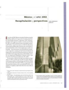 México y el APEC 2002. Recapitulación y perspectivas