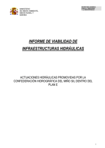 INFORME DE VIABILIDAD DE INFRAESTRUCTURAS HIDRÁULICAS