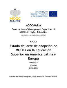 Estado del arte de adopción de MOOCs en la
