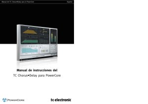 Manual de instrucciones del TC Chorus•Delay para