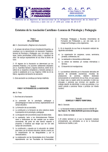 Estatutos - Asociación Castellano-Leonesa de Psicología y Pedagogía