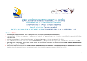 tercera reunión de coordinadores ibermar y iii seminario