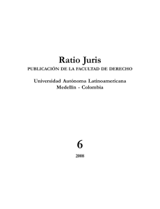 Ratio Juris - Universidad Autónoma Latinoamericana