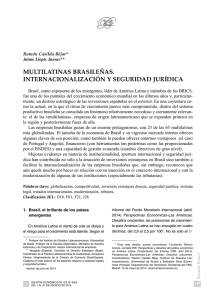 Multilatinas brasileñas. Internacionalización y seguridad jurídica