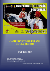 INFORME - Federación Española de Taekwondo