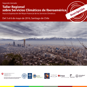 Taller Regional sobre Servicios Climáticos de Iberoamérica