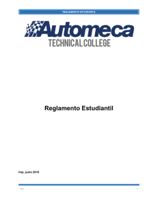 reglamento estudiantil - Automeca Technical College