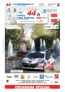 programa oficial - 51 Rallye Internacional Rías Baixas