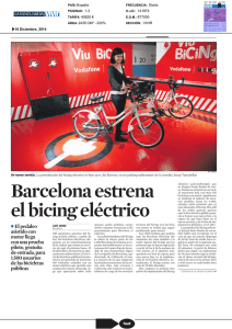 Barcelona estrena el bicing eléctrico