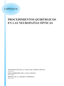 procedimientos quirúrgicos en las neuropatías ópticas