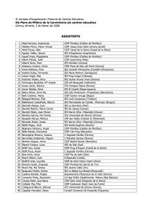 Llistat assistents Jornada 2008