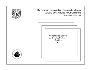 Universidad Nacional Autónoma de México Colegio de Ciencias y