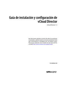 Guía de instalación y configuración de vCloud Director