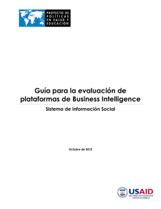 Guía para la evaluación de plataformas de Business Intelligence