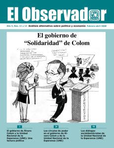 El gobierno de “Solidaridad” de Colom