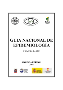 guia nacional de epidemiología
