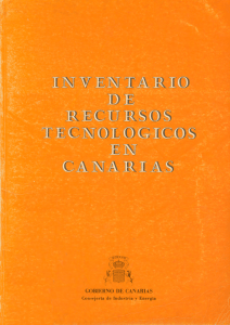 Inventario de recursos tecnológicos en Canarias