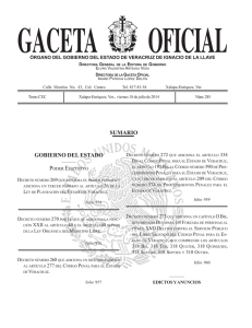 sumario gobierno del estado - Poder Judicial del Estado de Veracruz