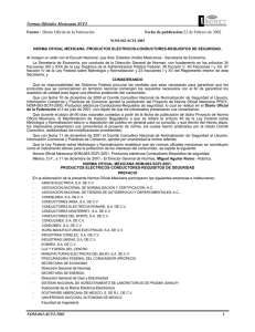Normas Oficiales Mexicanas SCFI NOM-063-SCFI