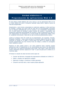 Unidad didáctica 4 Programación de aplicaciones Web 2.0