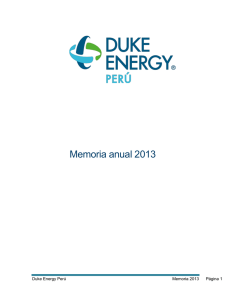 Memoria anual 2013 - Duke