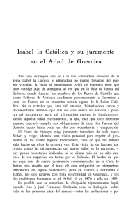 Isabel la Católica y su juramento so el Arbol de Guernica