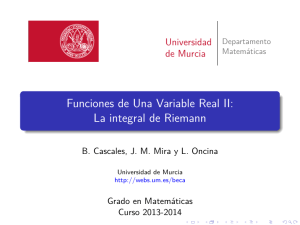 Integración de Riemann - Universidad de Murcia