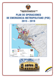 plan de operaciones de emergencia metropolitano (poe) 2015
