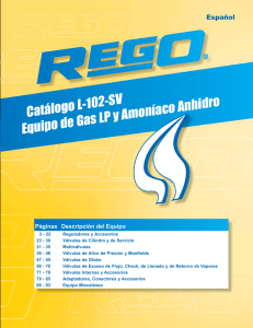 Catálogo L-102-SV Equipo de Gas LP y Amoníaco Anhidro