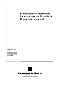 Publicación en Internet de los contratos públicos de la Comunidad