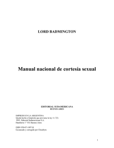 Lord Badmigton - Manual Nacional de cortesia sexual