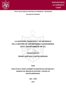 la auditoría financiera y su incidencia en la gestión de las empresas