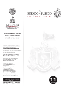 Sección III - Periódico Oficial - Gobierno del Estado de Jalisco