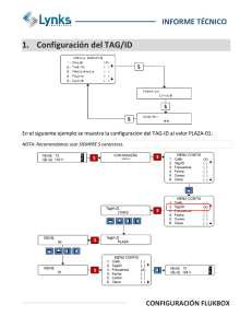 1. Configuración del TAG/ID