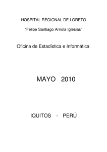 MAYO 2010 - hospital regional de loreto