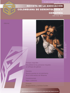 Vol. 22 / No. 4 / Octubre - Asociación Colombiana de Gerontología y