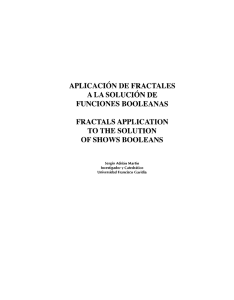 Aplicación de fractales a la solución de funciones booleanas
