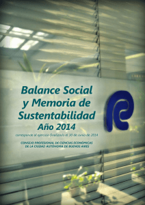 Balance Social y Memoria de Sustentabilidad