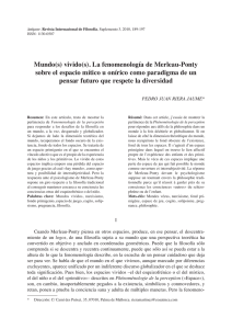 Mundo(s) vivido(s). La fenomenología de Merleau