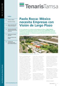 Paolo Rocca: México necesita Empresas con Visión de